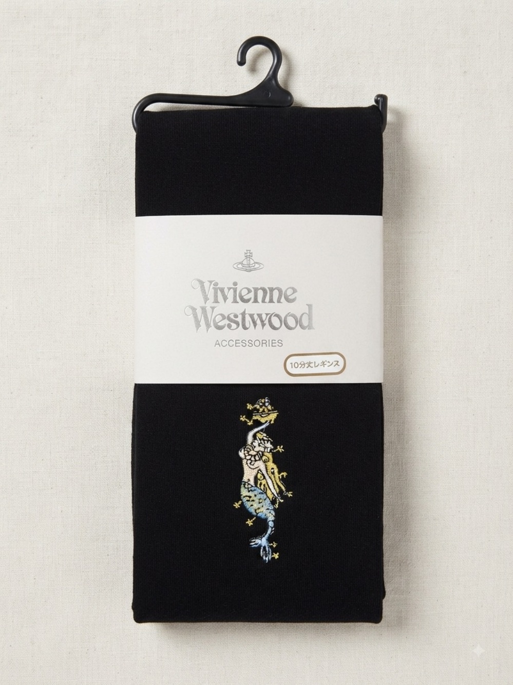 NWT - Vivienne Westwood Japan Leggings Footless Black - Mermaid Orb Leggings M-L